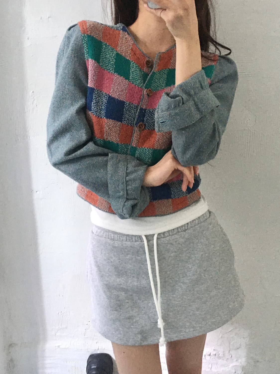 MISSONI 미쏘니 체크패턴 버튼 가디건 상품이미지5