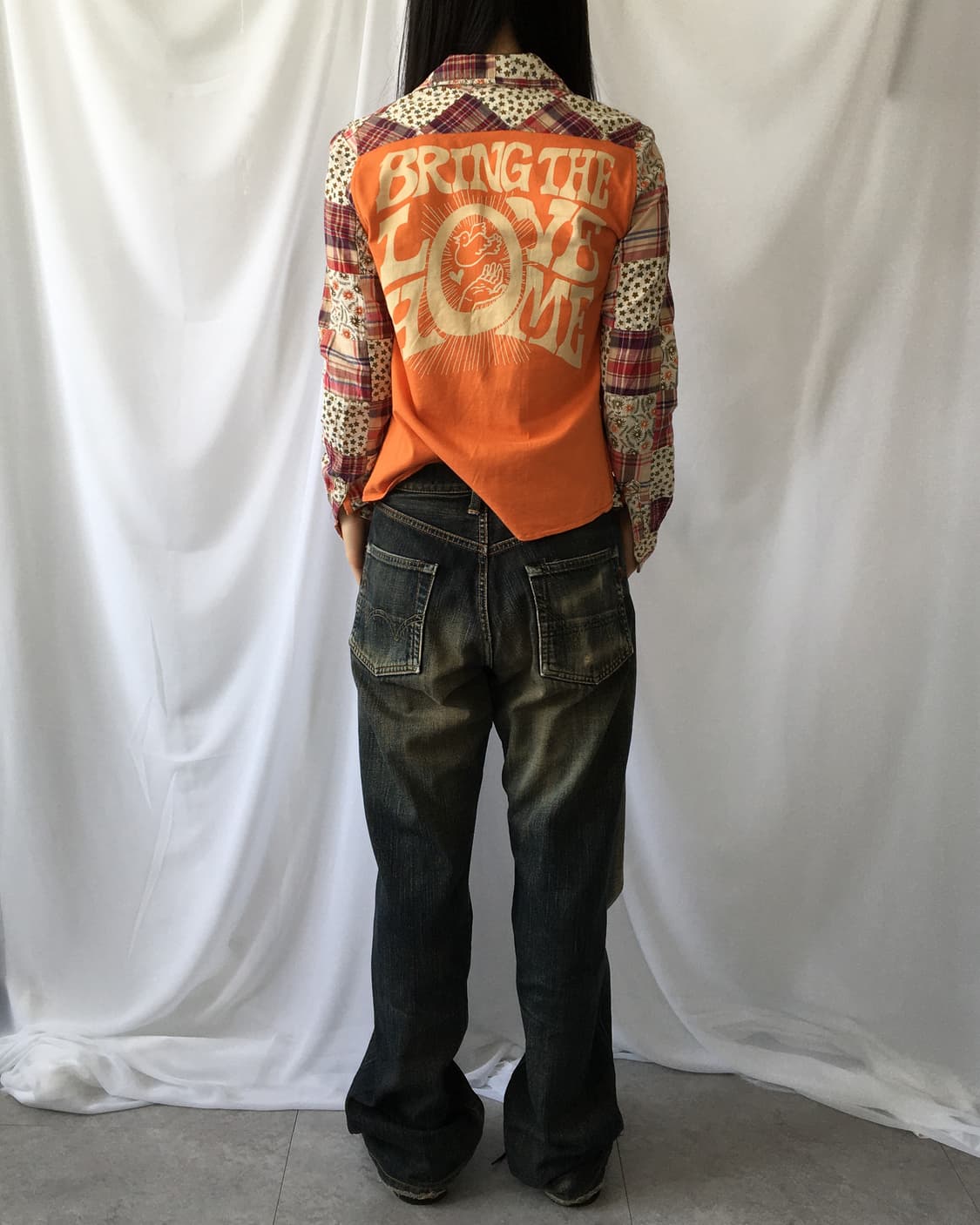 patch work shirt 상품이미지1