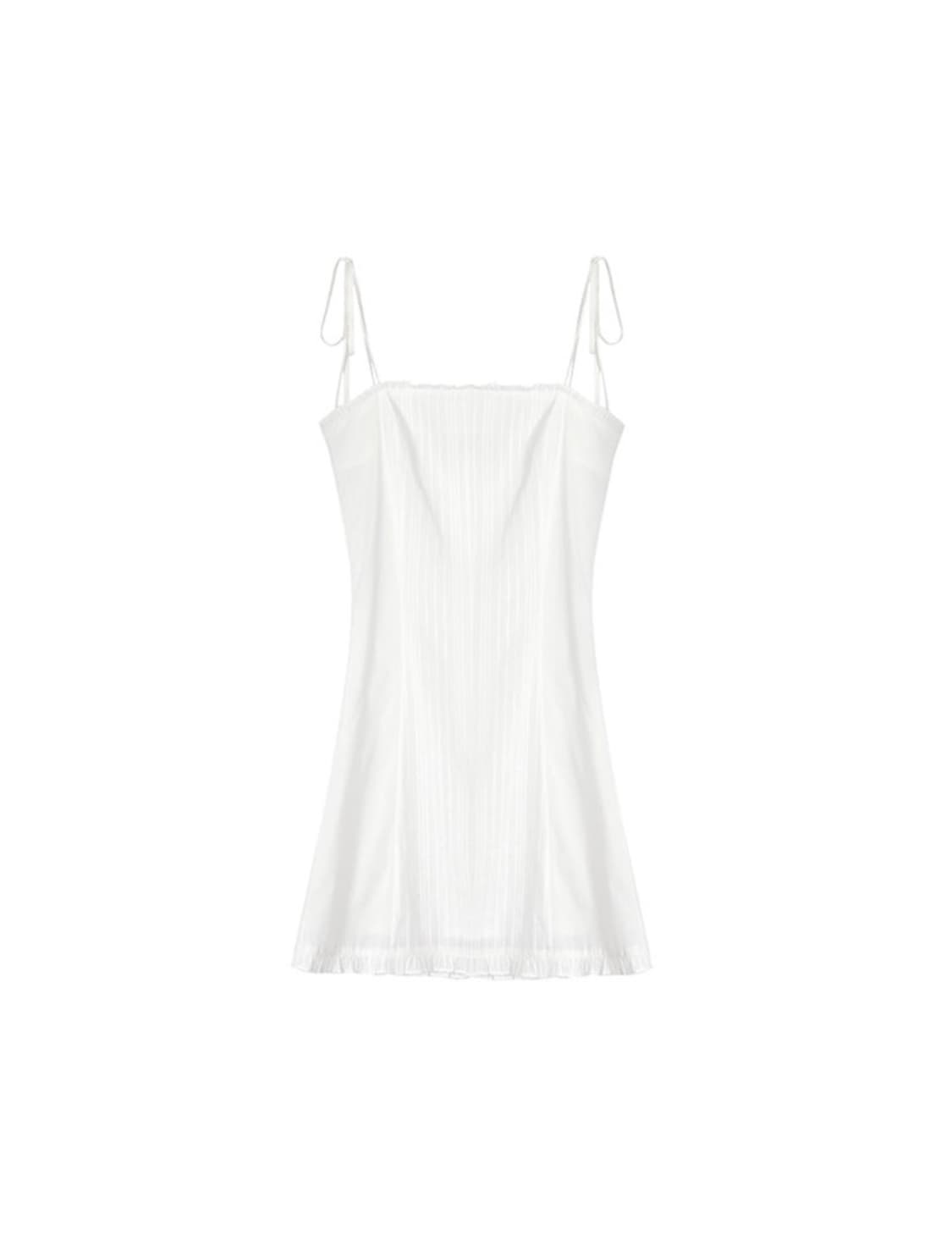 낫유어로즈 레이스 프릴 미니드레스 (IVORY) 상품이미지3