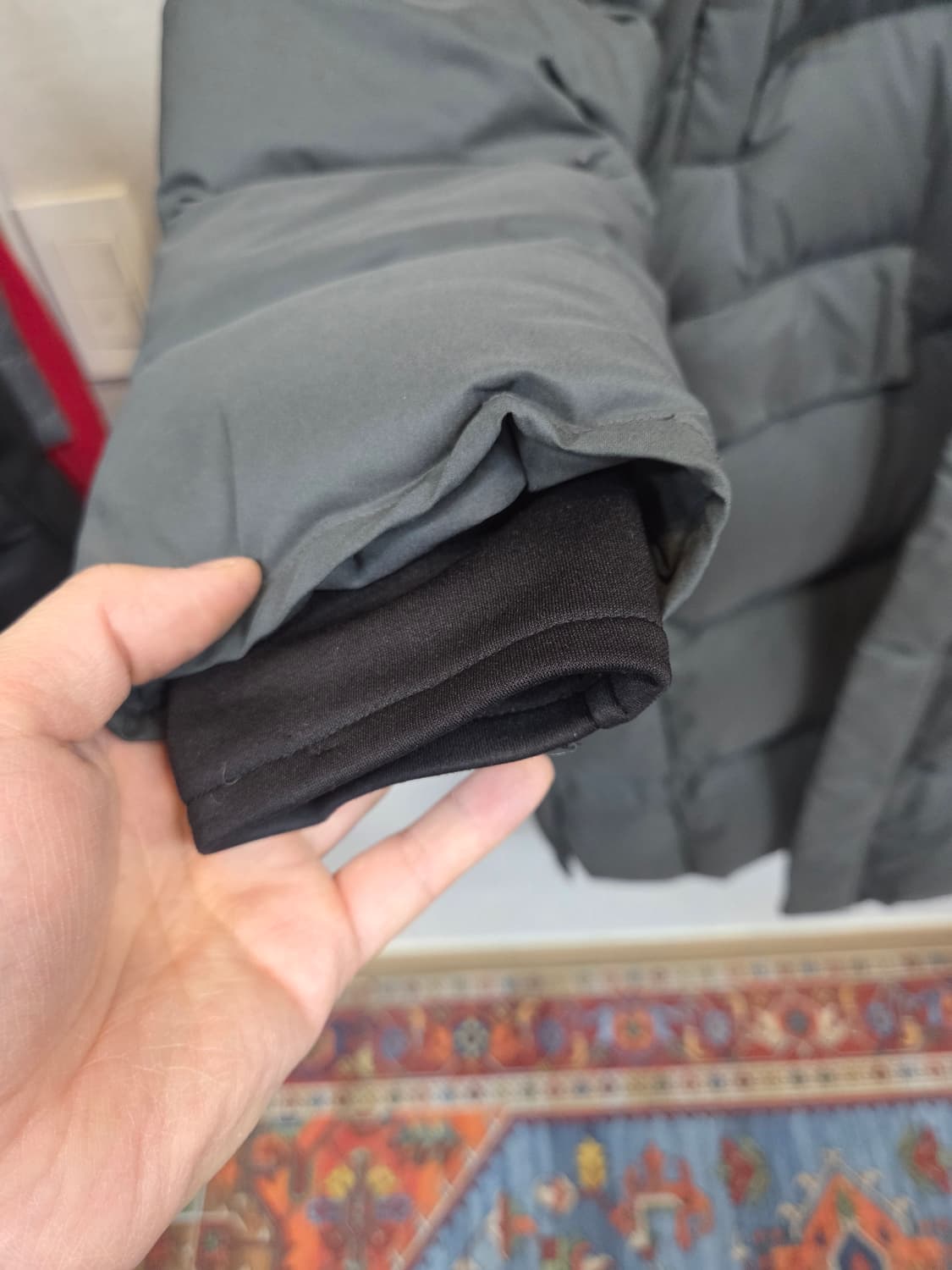 내셔널지오그래픽 엑스밴딩 롱패딩 차콜 xxl 상품이미지8