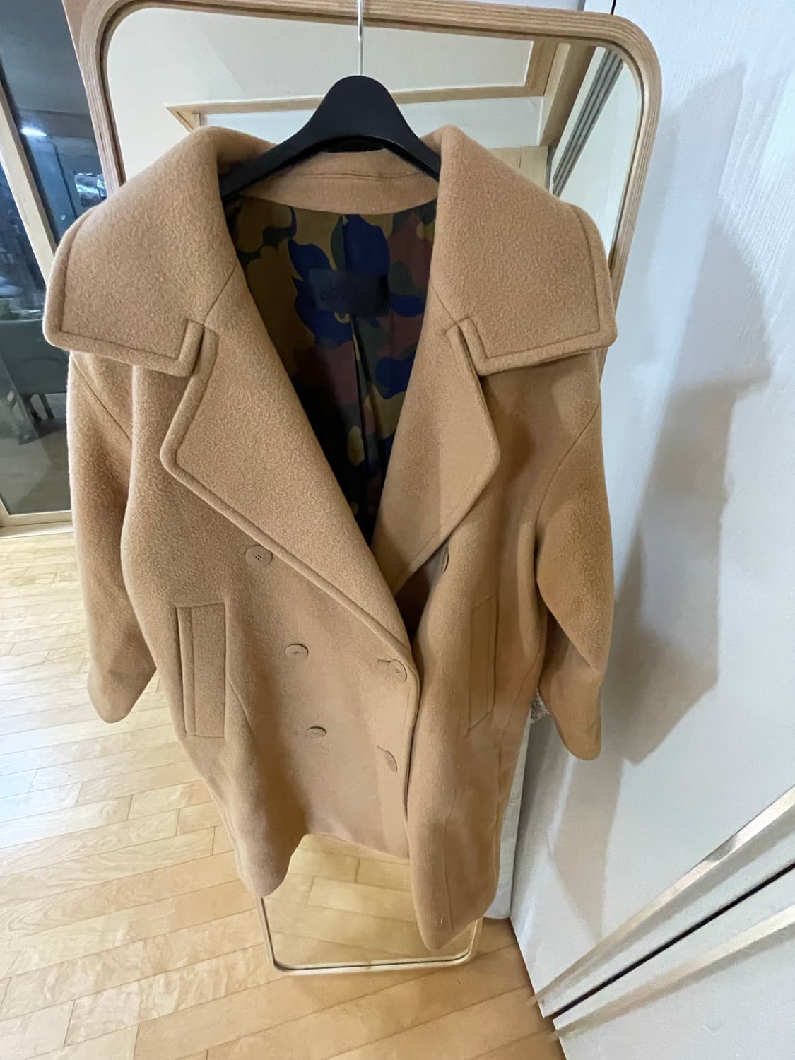 럭키슈에뜨 카멜 모 100% 코트 막스마라 버버리 프론트로우 상품이미지8