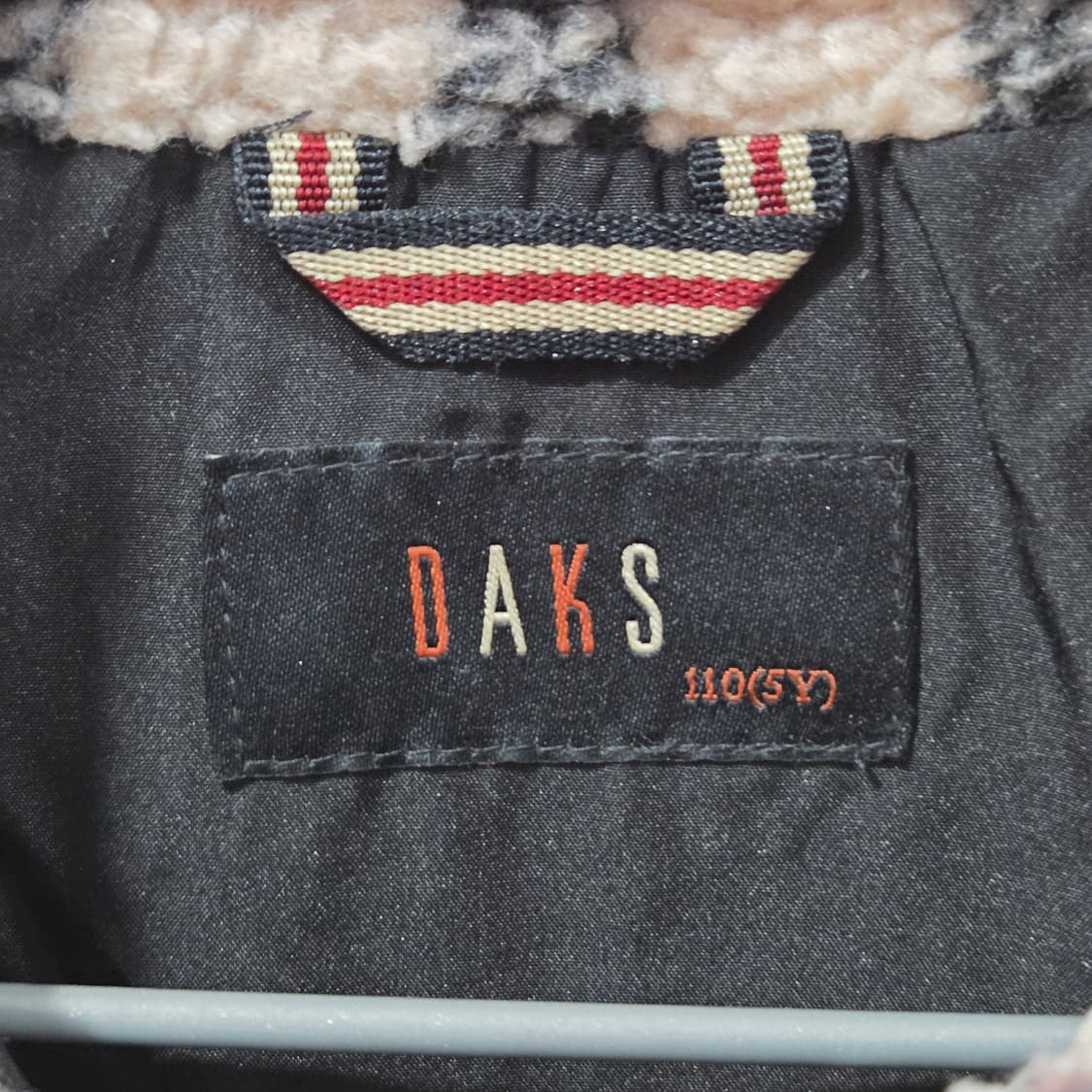 닥스 키즈 체크 플리스 자켓 110(5Y) 상품이미지3