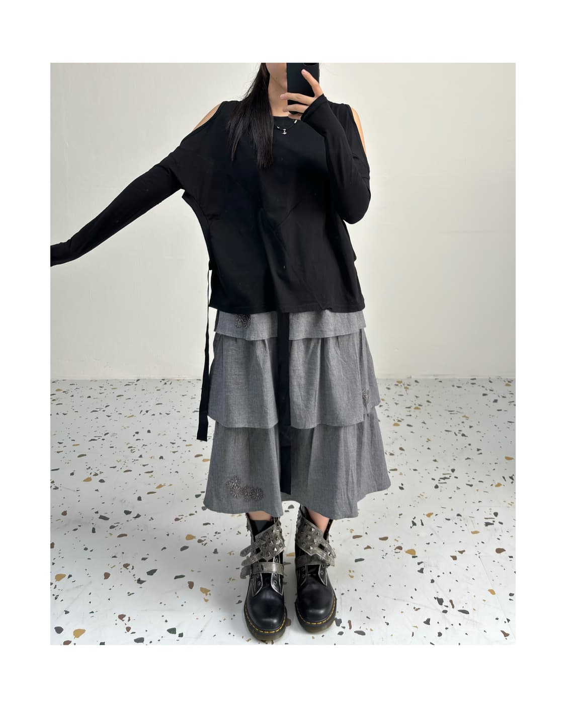 빈티지 컷아웃 티셔츠 상품이미지7