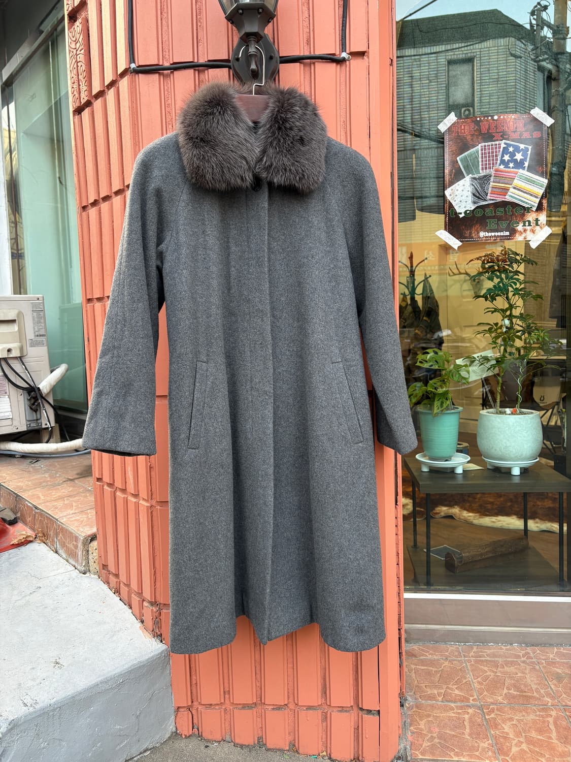 Japanese Vintage 캐시미어 혼방 울 코트 상품이미지1