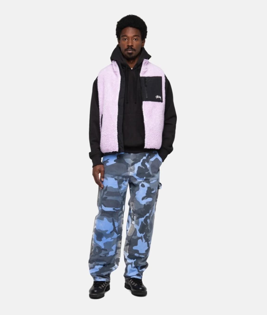 스투시 쉐르파 베스트. 후리스 ( paf 떠그클럽 far stussy ) 상품이미지1