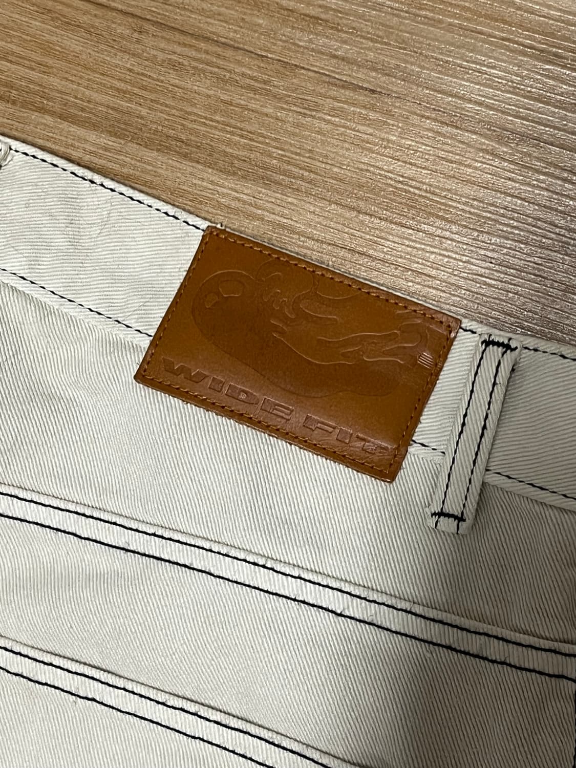 WKNDRS DRAGGY WORK PANTS (IVORY) M  상품이미지5