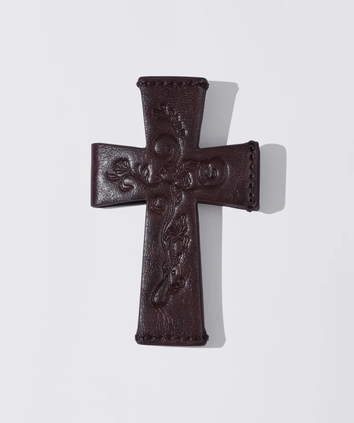 Cross Strap Layered Wallet Red Brown 상품이미지1