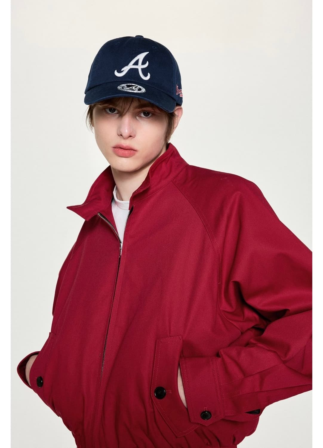 1회착) 카리나xMLB 시그니쳐 언스트럭쳐 볼캡 애틀란타 상품이미지3