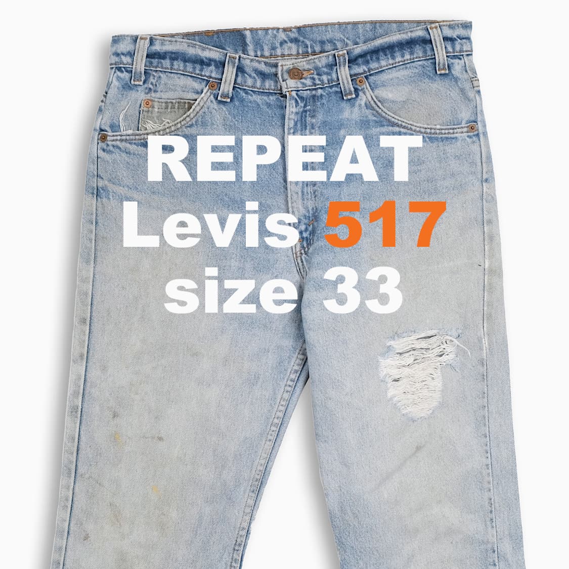 리바이스 517 오렌지탭 연청 90s USA 33인치 OR51734172 상품이미지1
