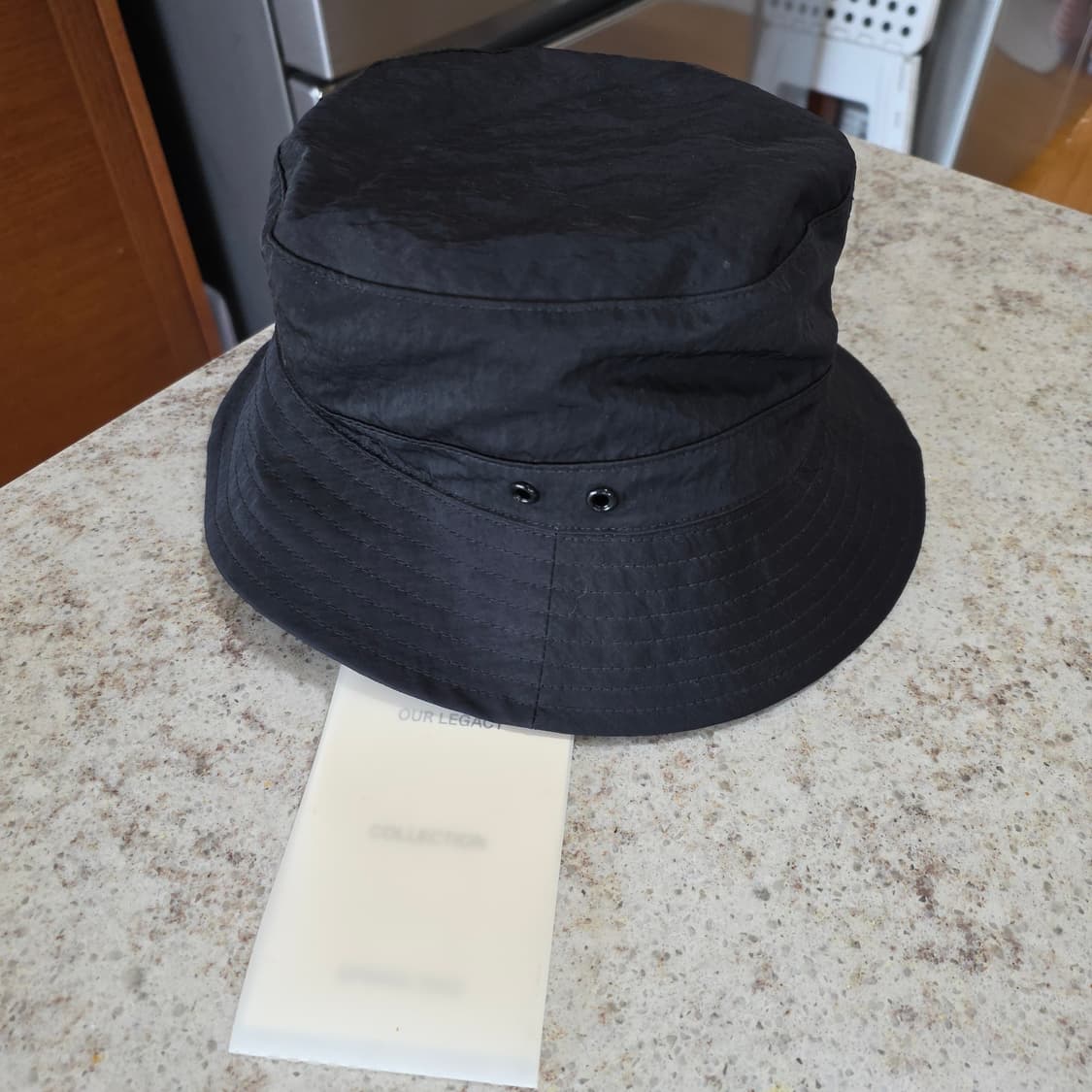 [M/L] 아워레가시 리퀴드 나일론 버킷햇 블랙 상품이미지4