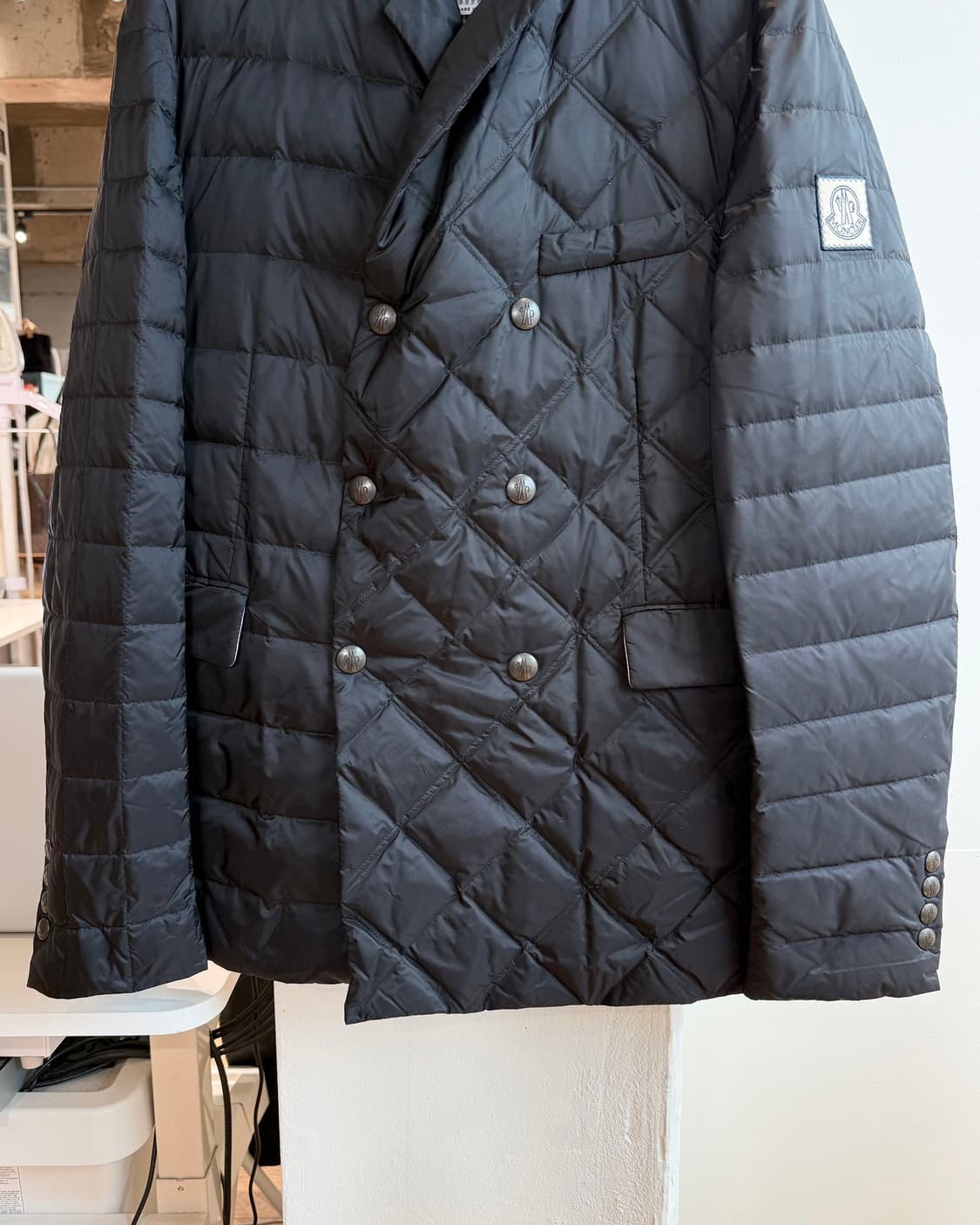 몽클레르 감마블루 블랙 퀼팅 블레이저 점퍼  상품이미지6