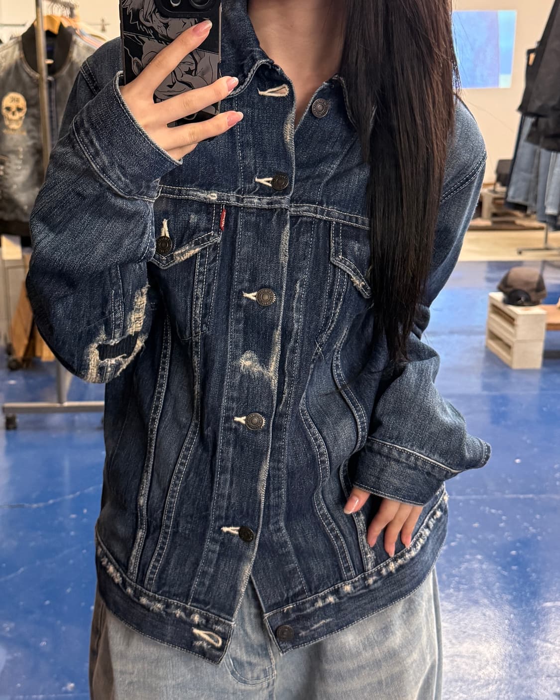 Levis 리바이스 Jpn 디스트레드 데님자켓 상품이미지1