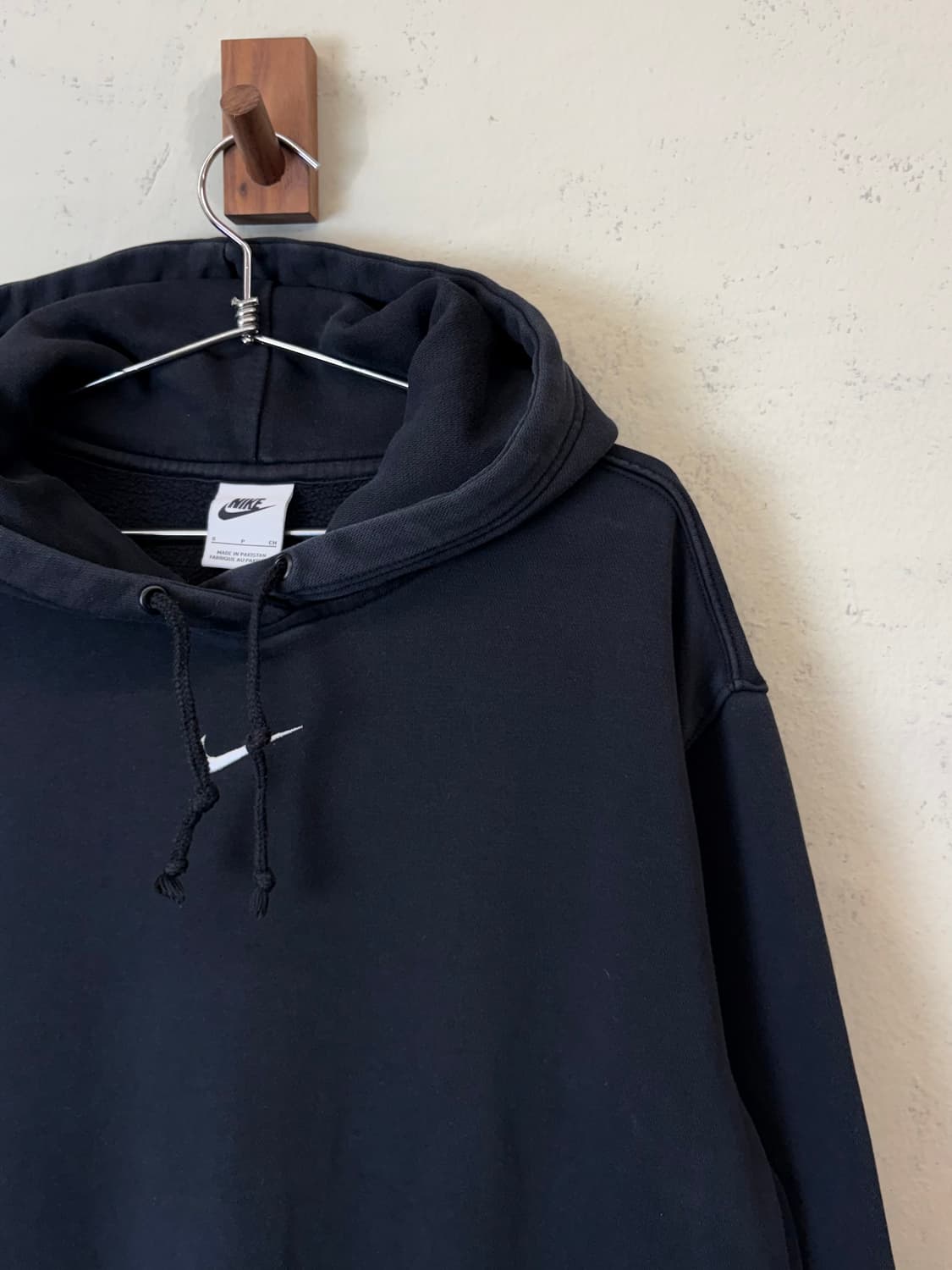 나이키 미드 스우시 블랙 후드티 상품이미지2