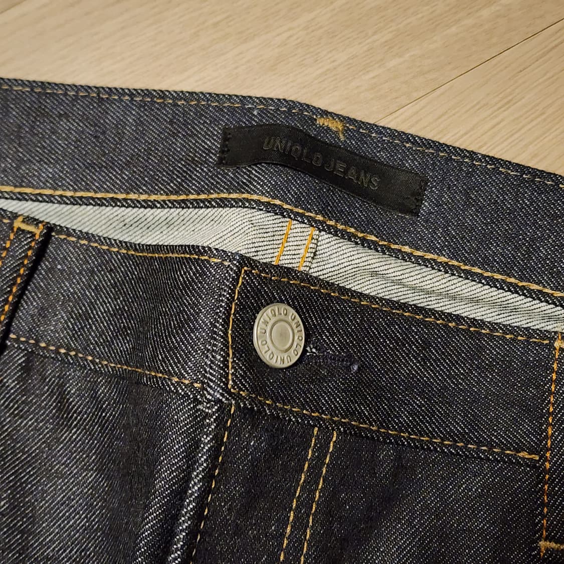 유니클로 레귤러핏 셀비지 진 상품이미지2