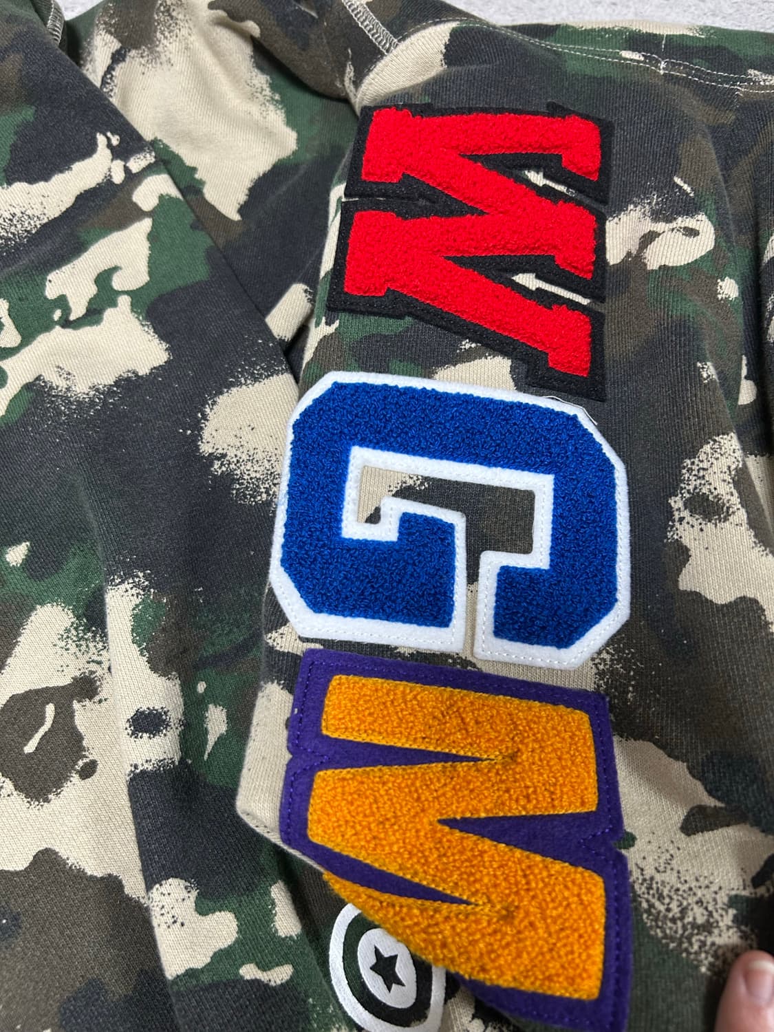 베이프 맵 카모 샤크 후드집업 상품이미지10