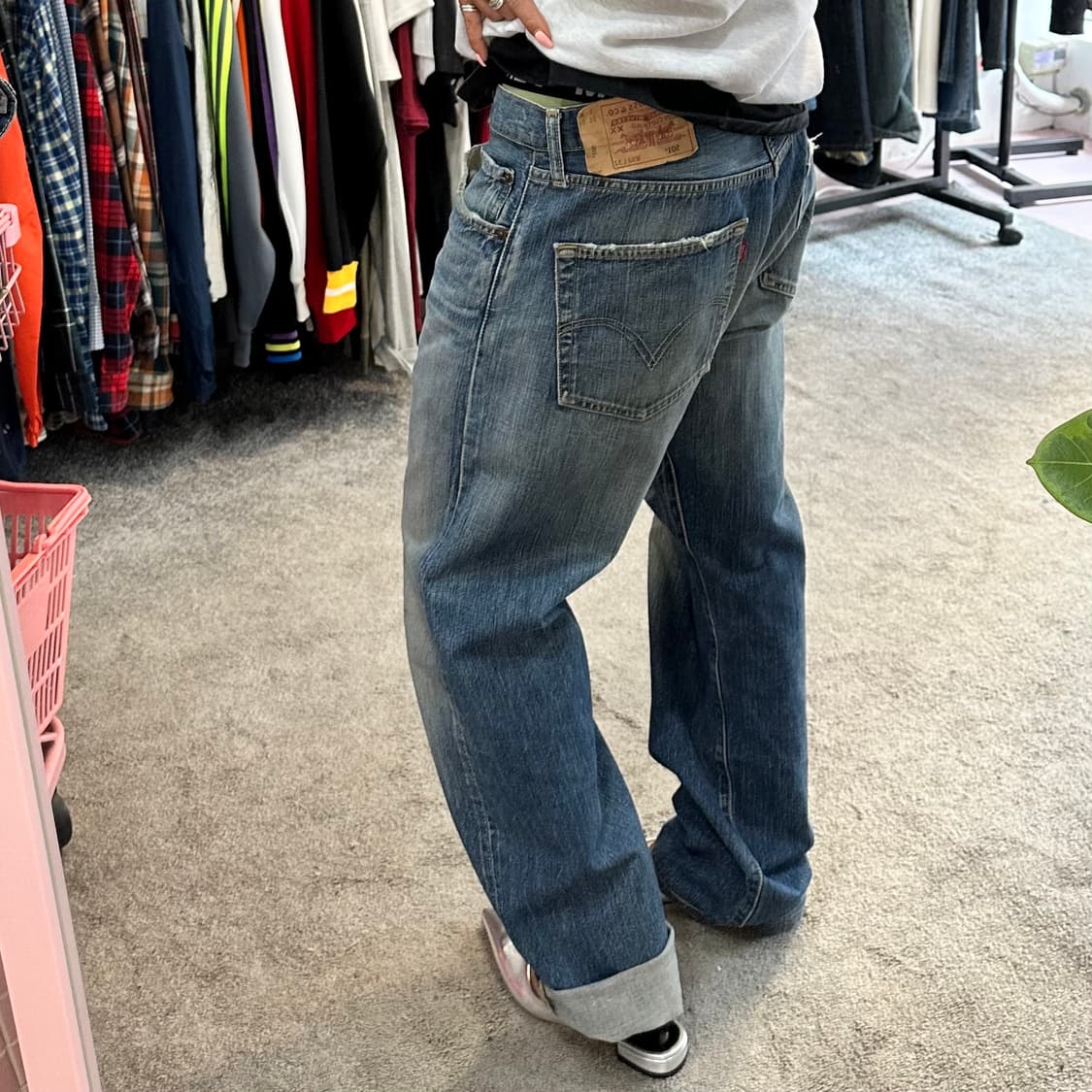 리바이스501 오리지널 워싱 데님 팬츠(32) 상품이미지7