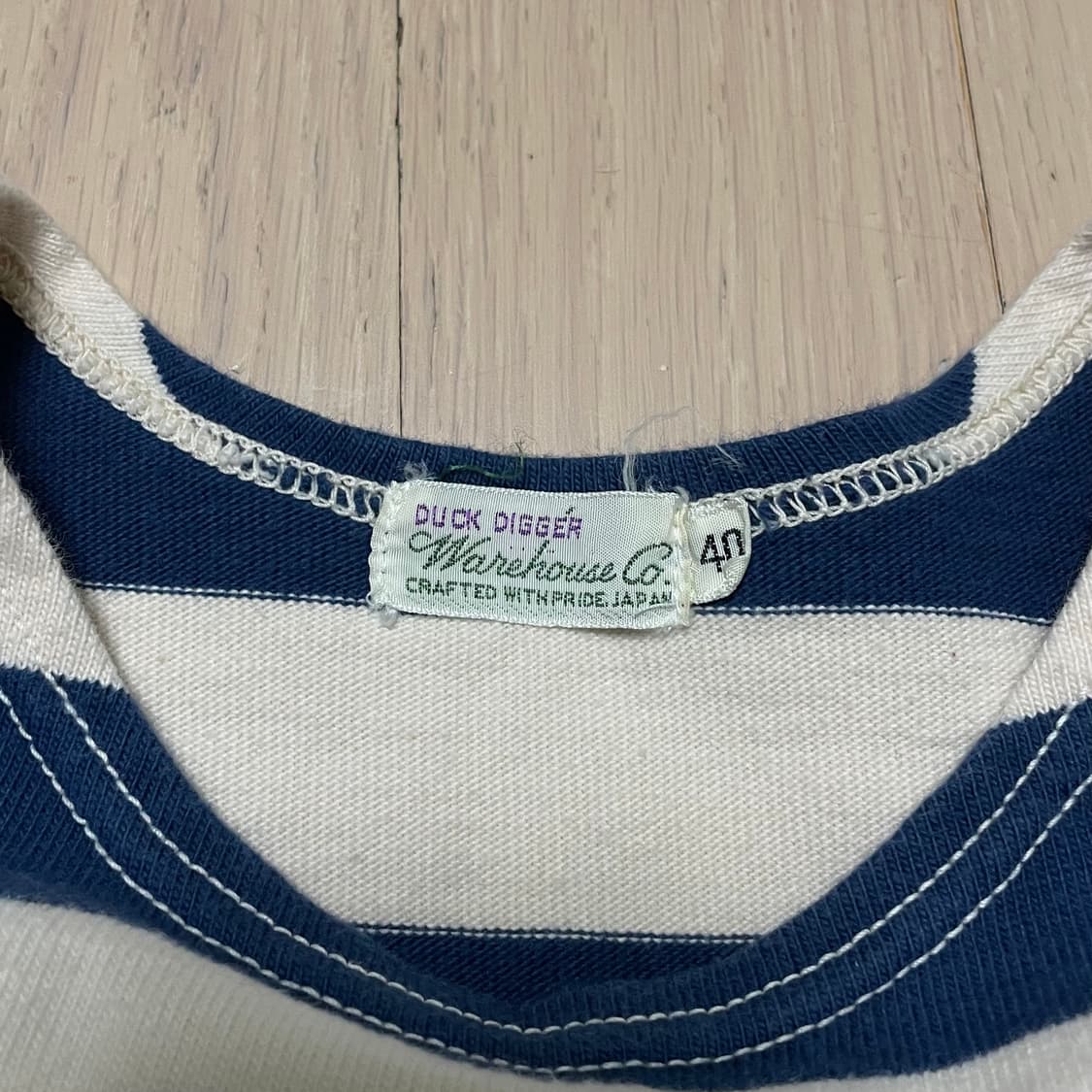 웨어하우스 헤비웨이트 스트라이프 티셔츠(40) 상품이미지2