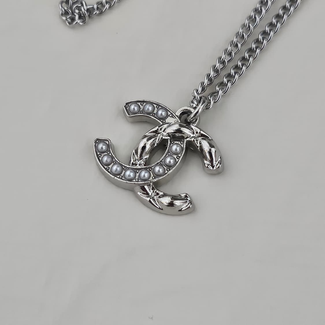 샤넬 퀄팅 진주 빈티지 업사이클링 목걸이 상품이미지2