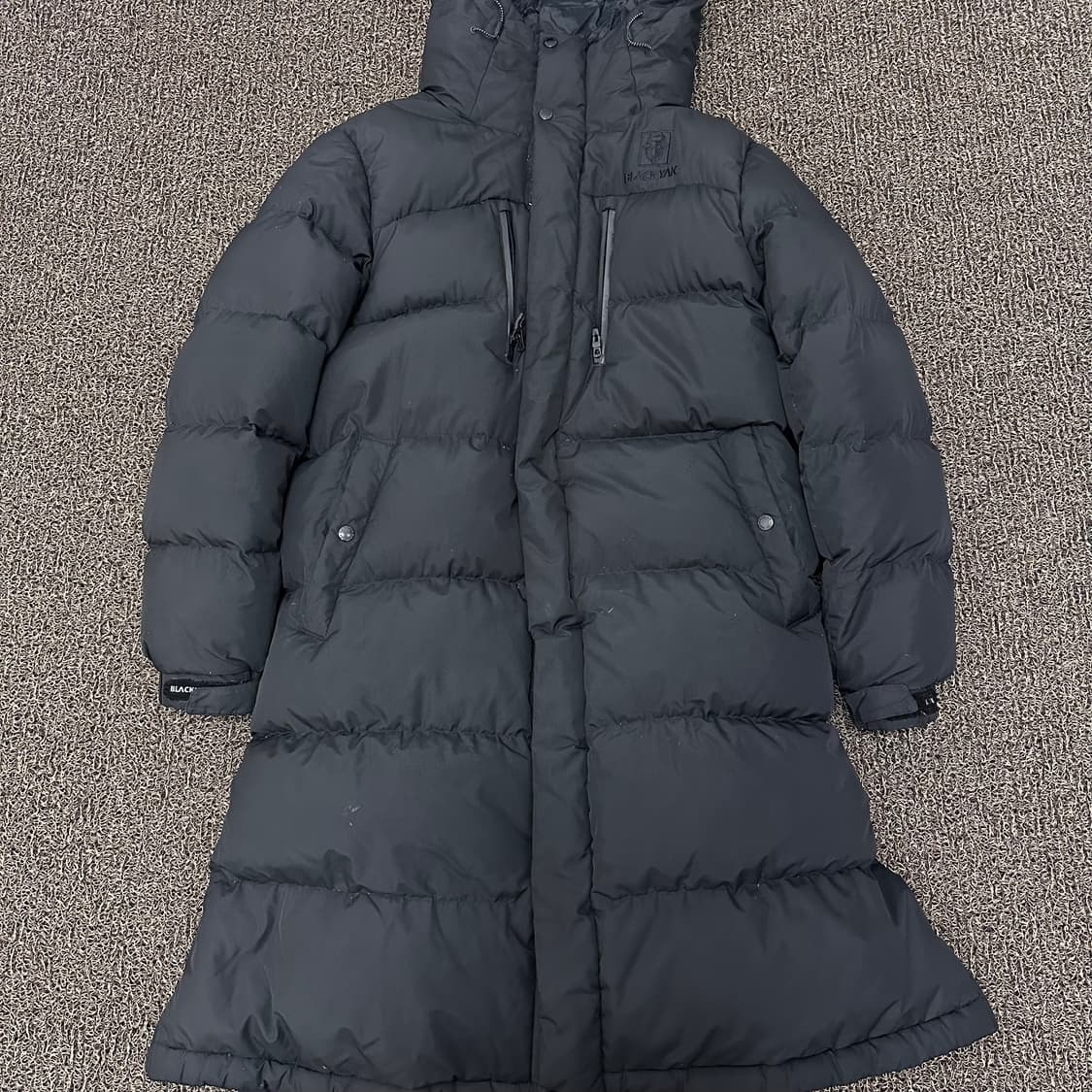 블랙야크 구스다운 롱패딩 블랙 100(L) 상품이미지1