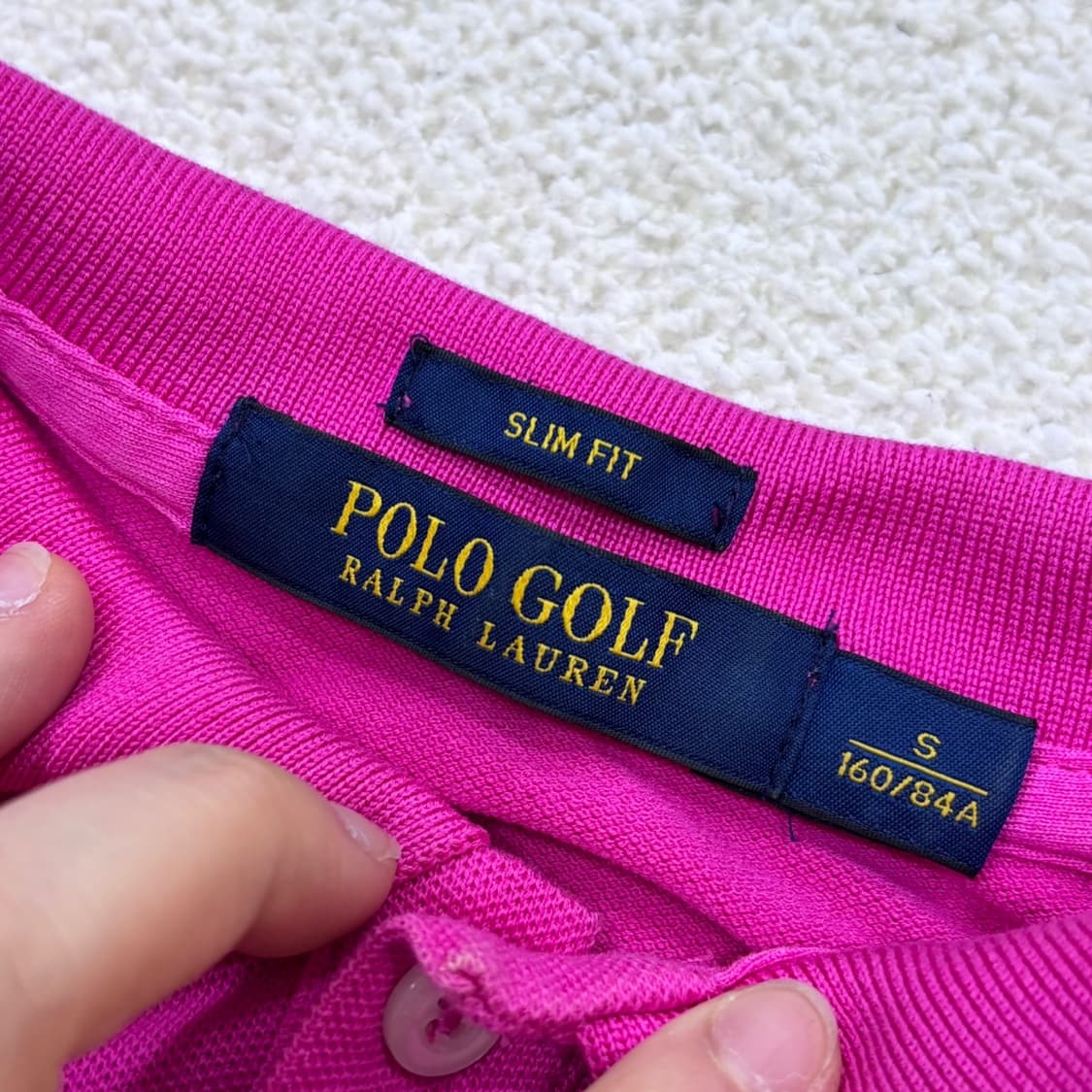 S 폴로랄프로렌 슬림핏 카라 티셔츠 0313E 상품이미지3