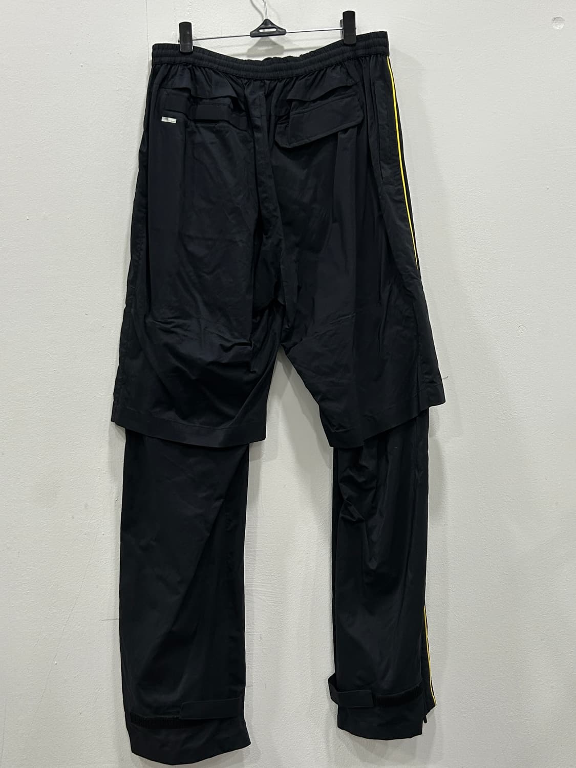 아디다스 레이어드 우븐 팬츠 블랙 남성 L 상품이미지4