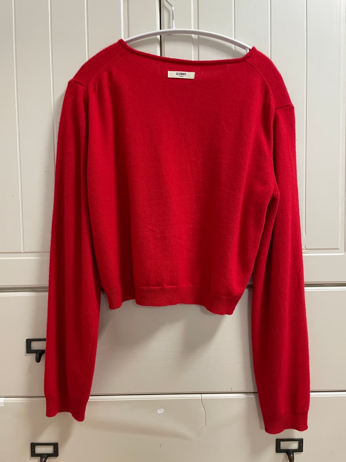 글로니(glowny) 스탠다드핏 standard 클래식 가디건 레드 상품이미지3