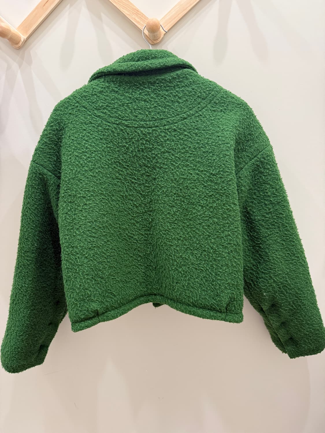 더일마 울 코랄투웨이자켓 리버시블 (그린) 상품이미지5