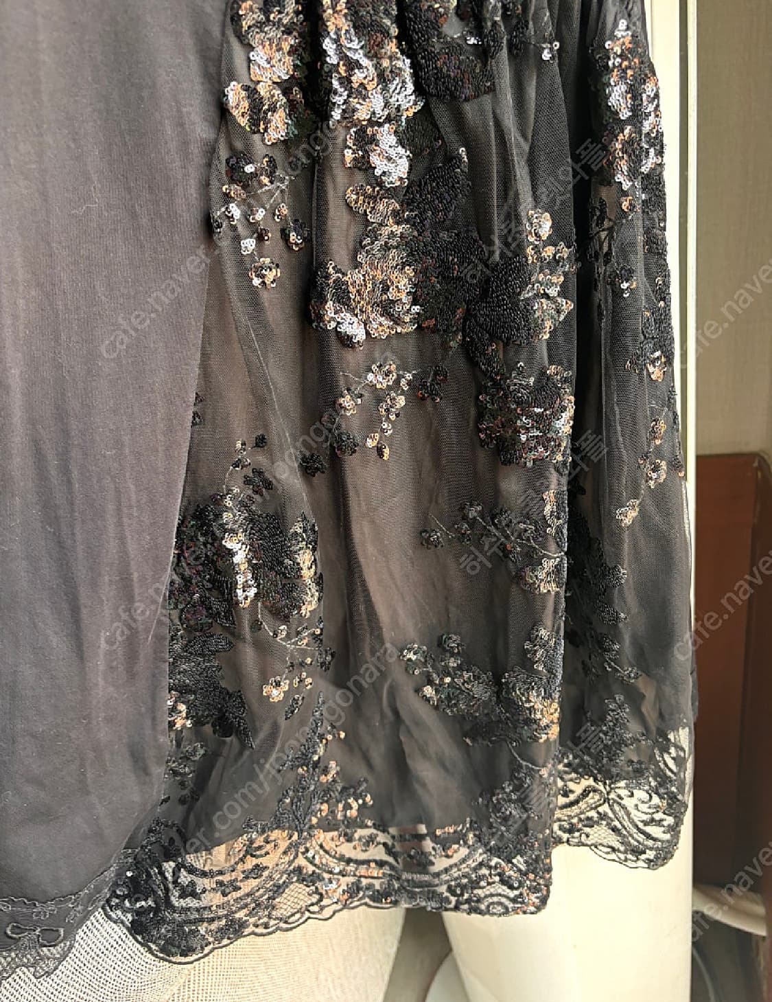 시몬로샤 튤 오버레이 패치워크 드레스 S 상품이미지5