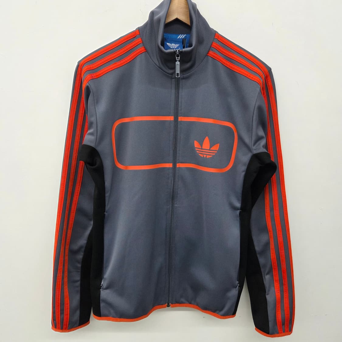 아디다스 삼선 트랙탑 그레이/오렌지 여성 L 상품이미지2