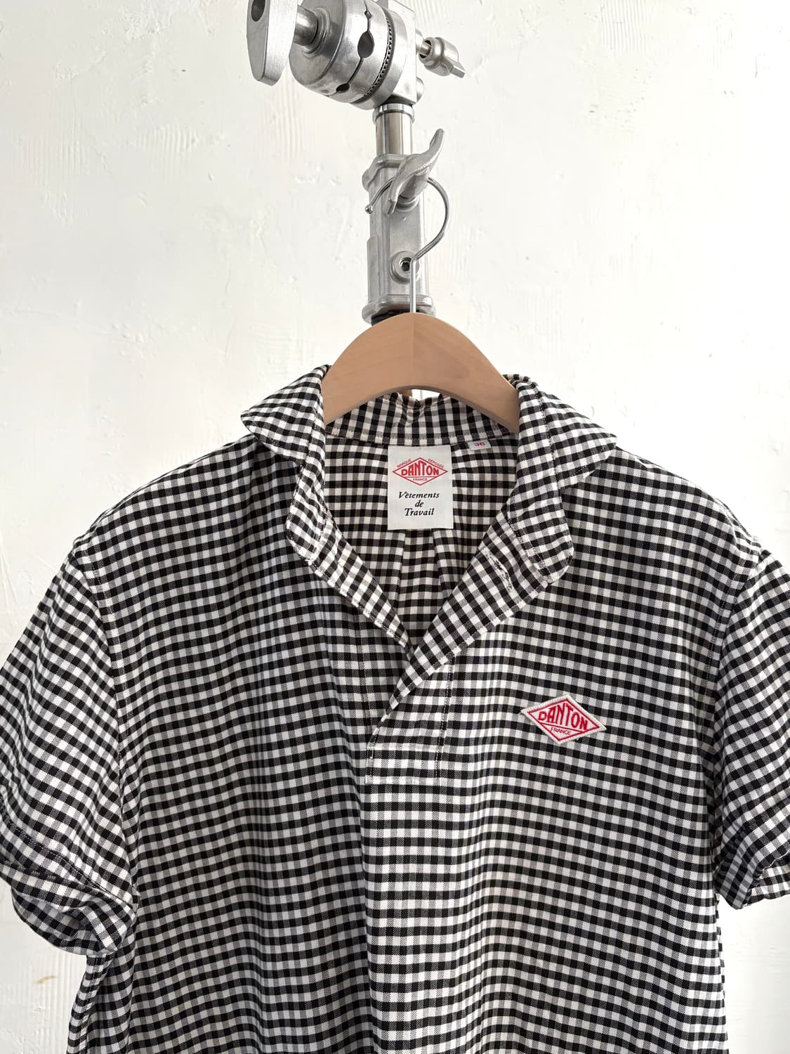 DANTON 단톤 깅엄체크 투포켓 셔츠 원피스 상품이미지2