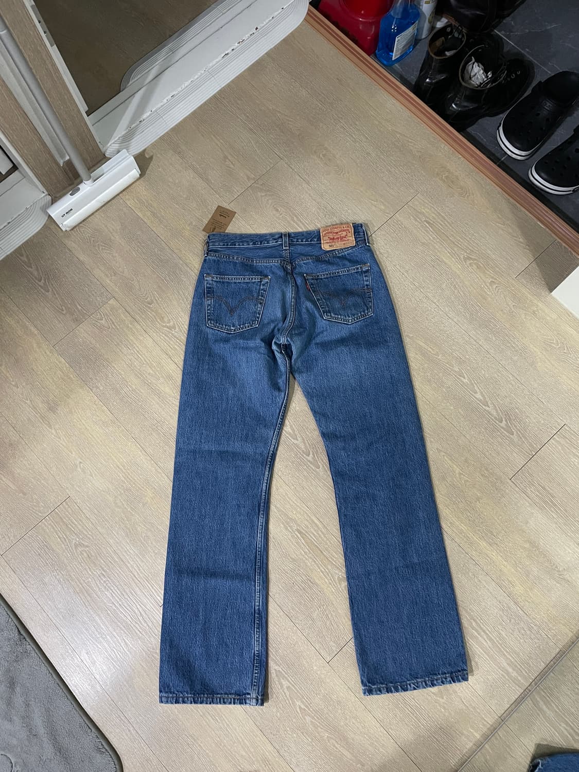 리바이스 Levis 30x32 유럽 (벨기에) 501 중청 - 연청 상품이미지2