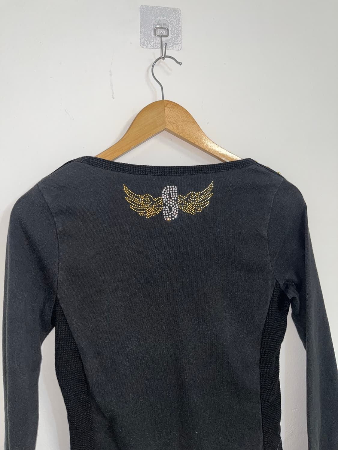 락 펑크 골드 래터링 롱슬리브 상품이미지7