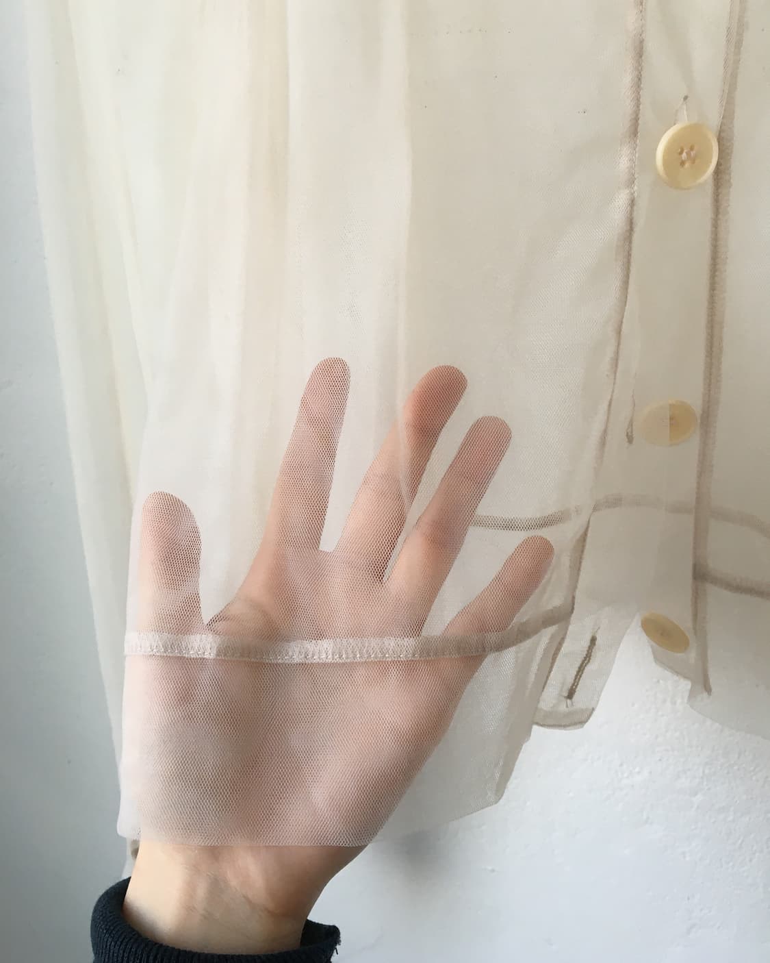 See through mesh cardigan 상품이미지4