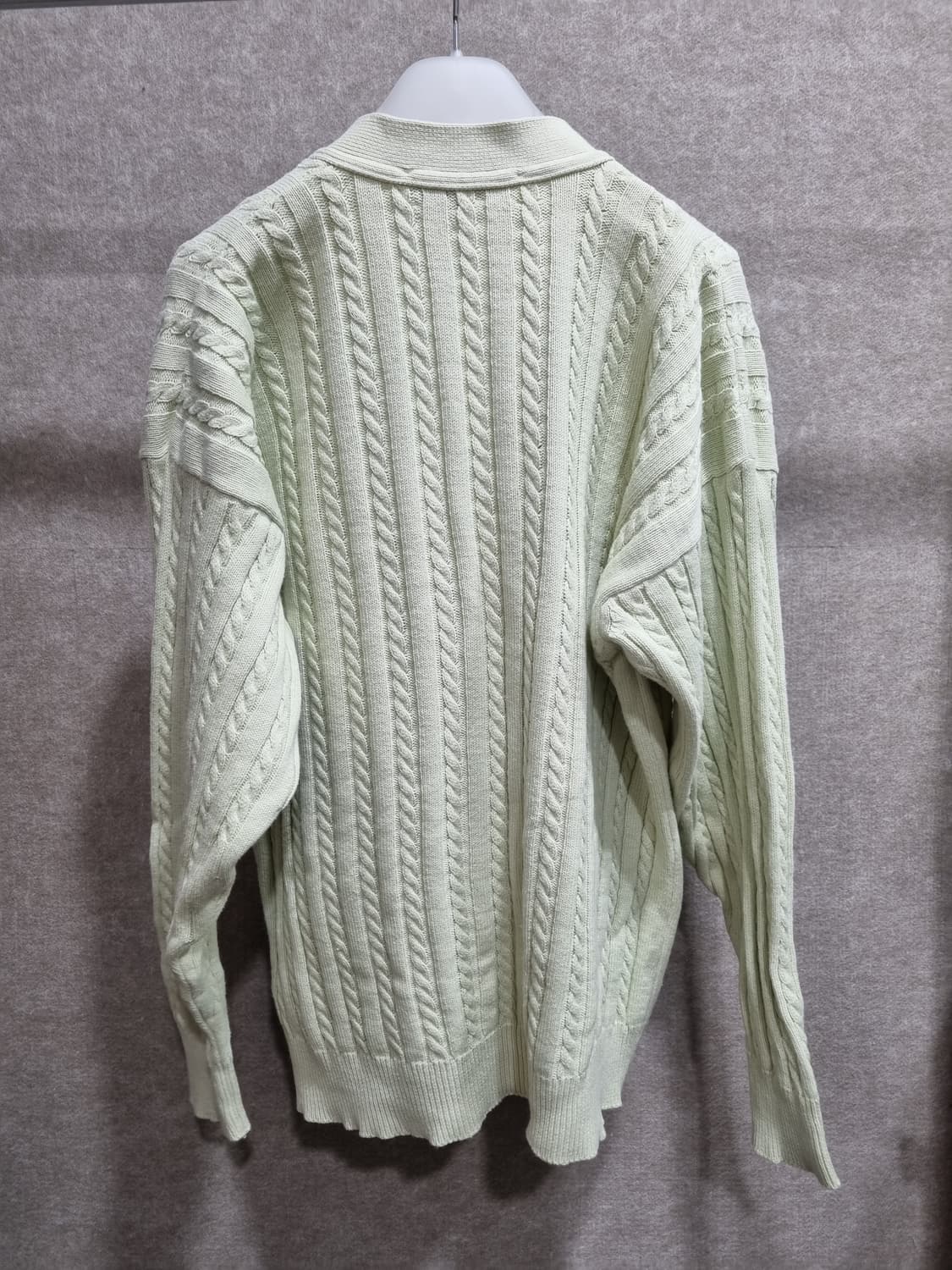 여성 90~95 버버리 케이블 가디건 구형 상품이미지2