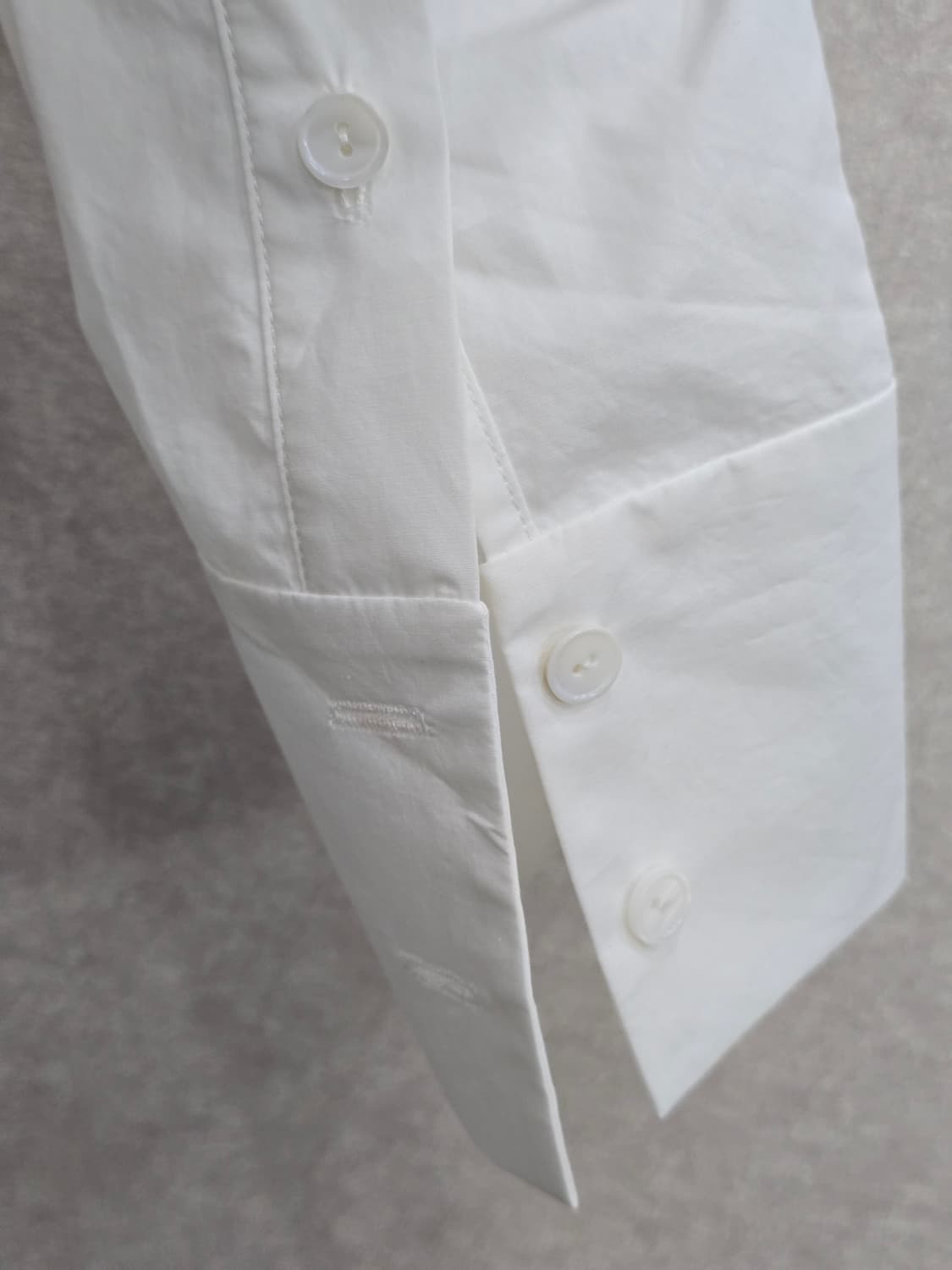 Moon Choi 화이트 롱 셔츠 원피스 (문초이) 상품이미지6