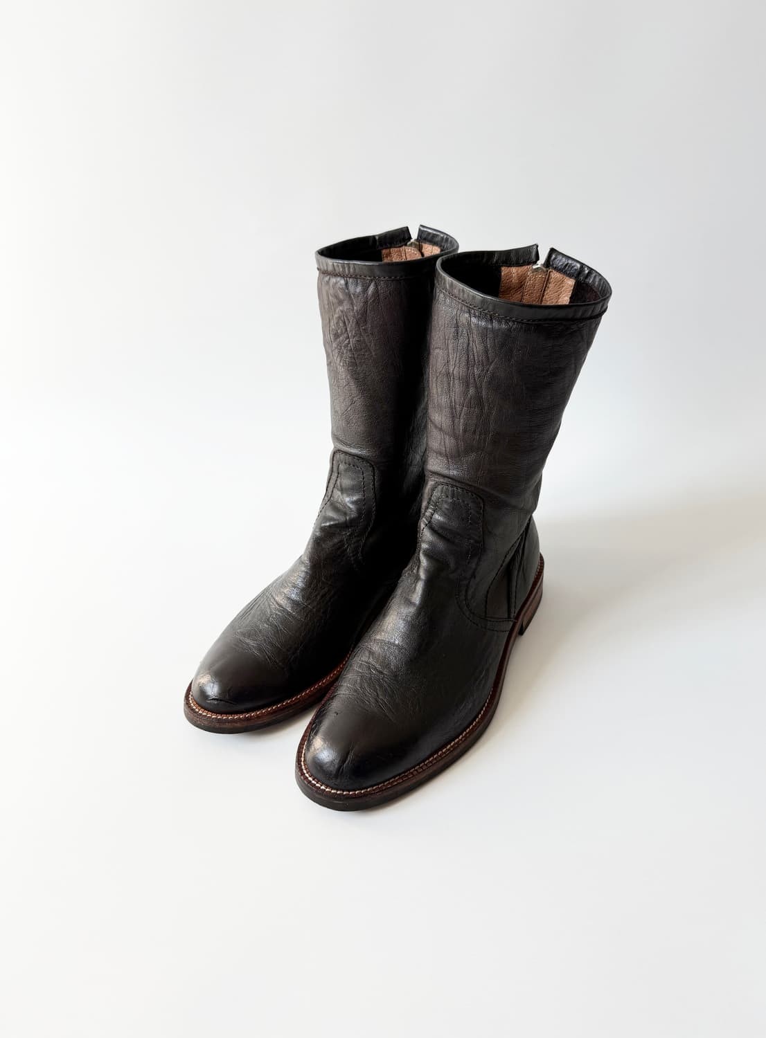 Vintage 빈티지 소프트 레더 부츠 상품이미지4