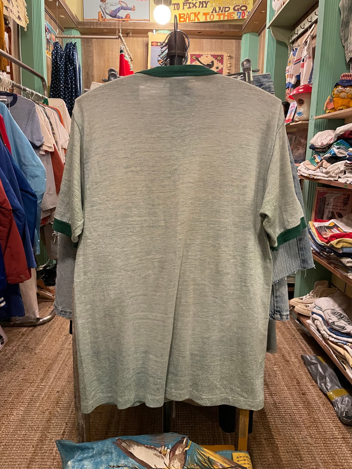 1970-80's Vintage Exxon Tiger Ringer Tee 상품이미지10