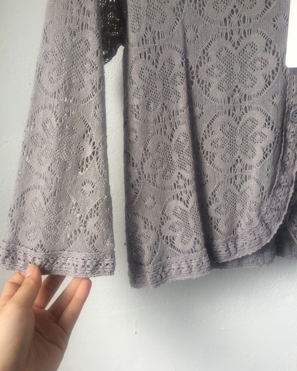 Pattern point hood cardigan 상품이미지5