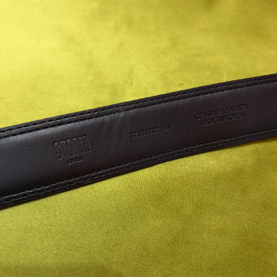 Storm London 브라운 레더 벨트 상품이미지3