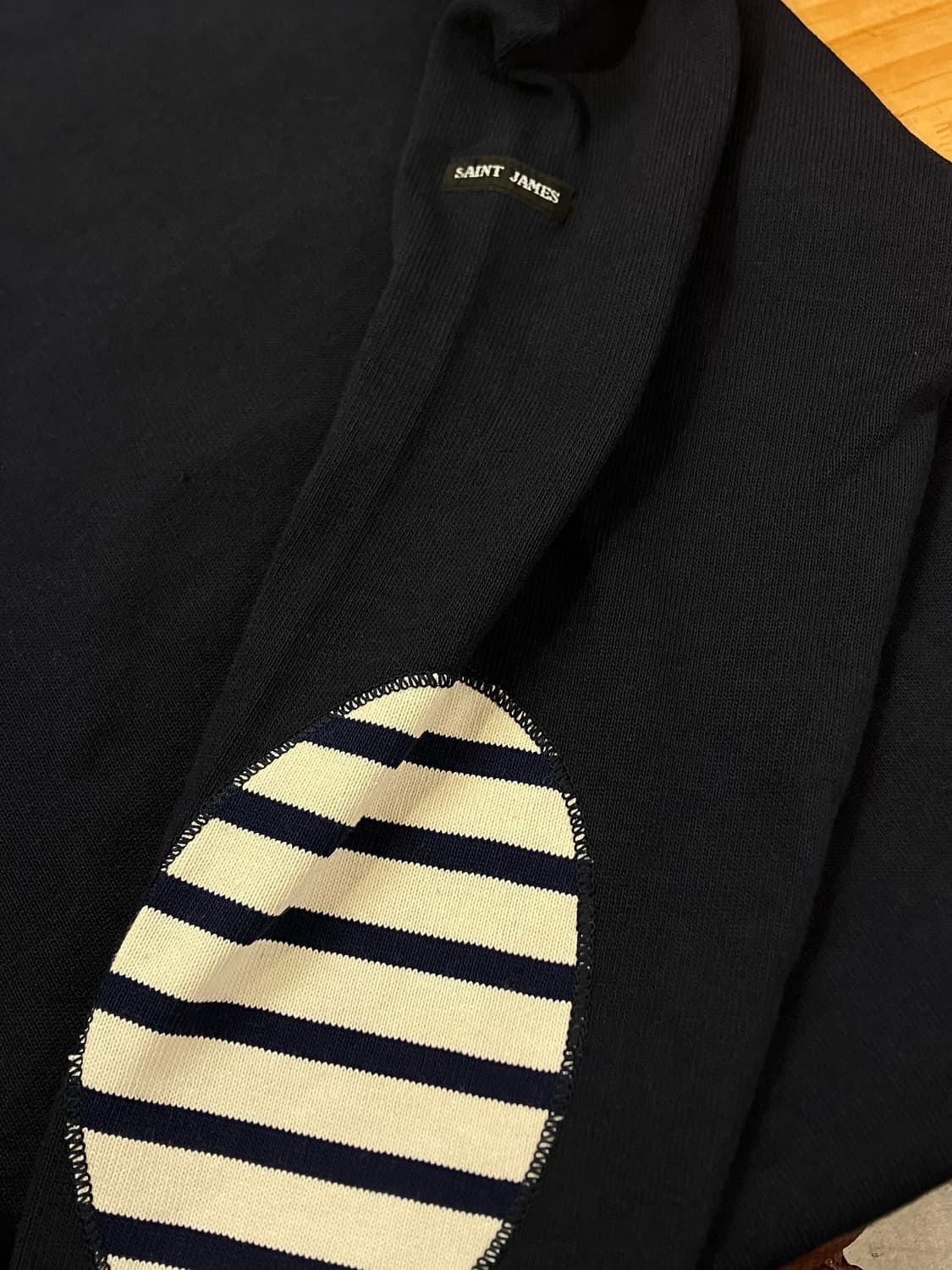 세인트제임스 길도 엘보패치 롱슬리브 네이비 #csz2219 상품이미지4