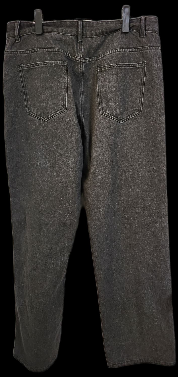 블랙 데님 와이드 팬츠 36 상품이미지2