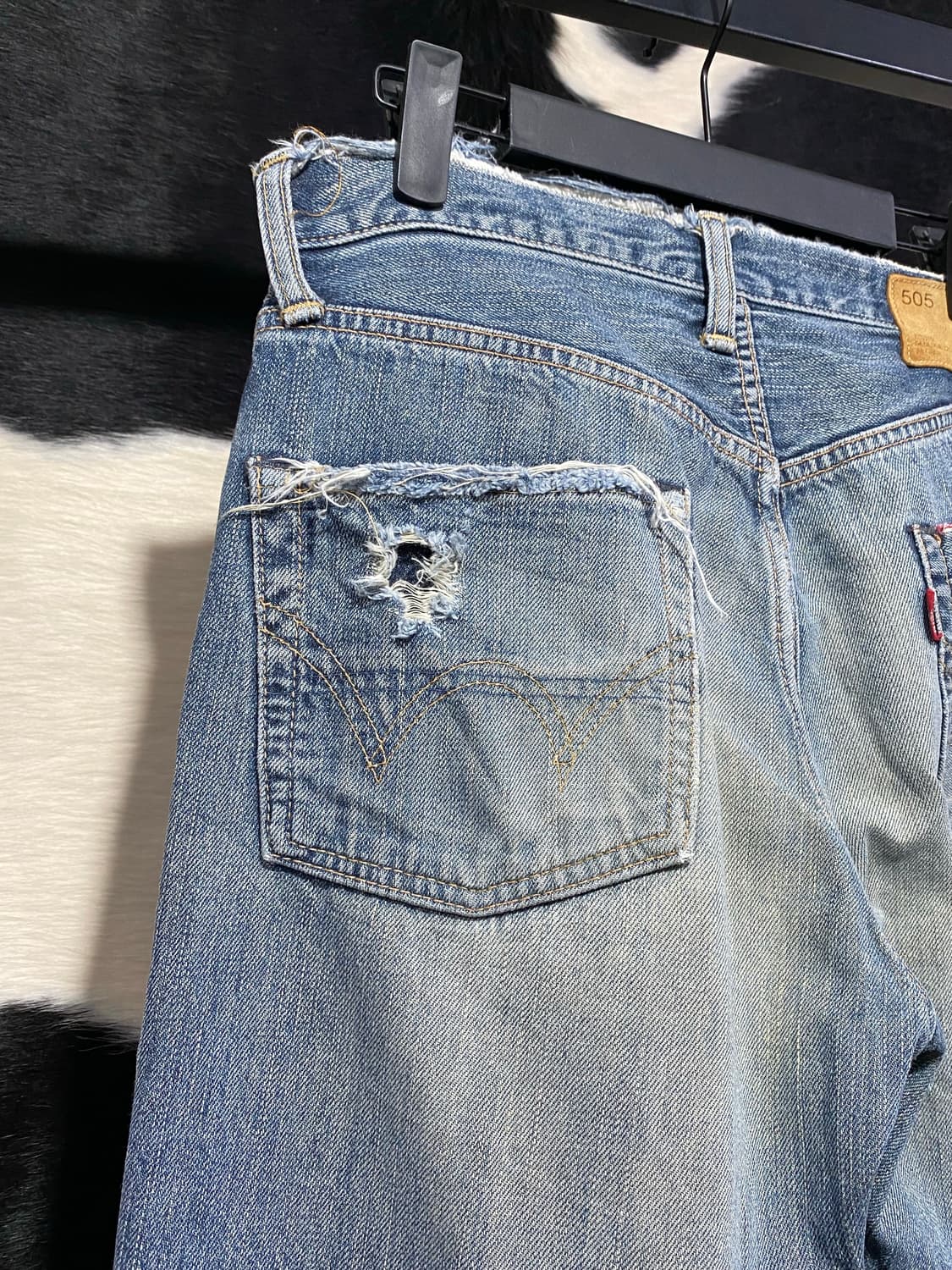 Edwin 드스트로이드 연청 데님 상품이미지9