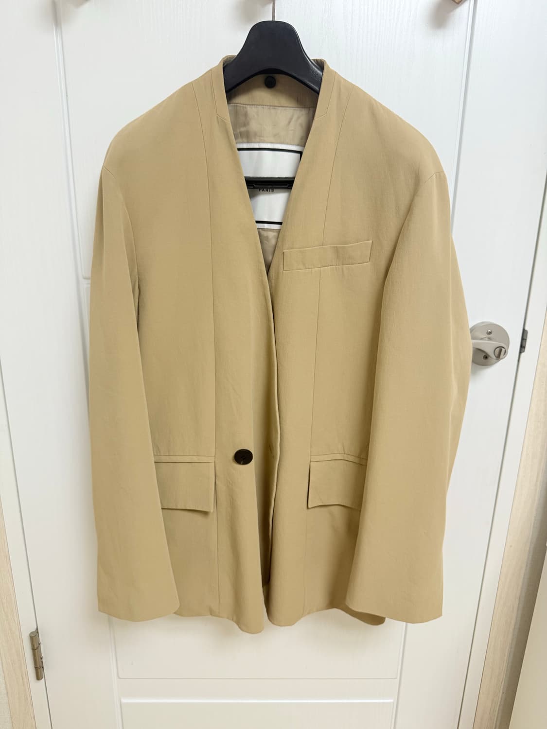 우영미 베이지 싱글 블레이저 48 사이즈 상품이미지3