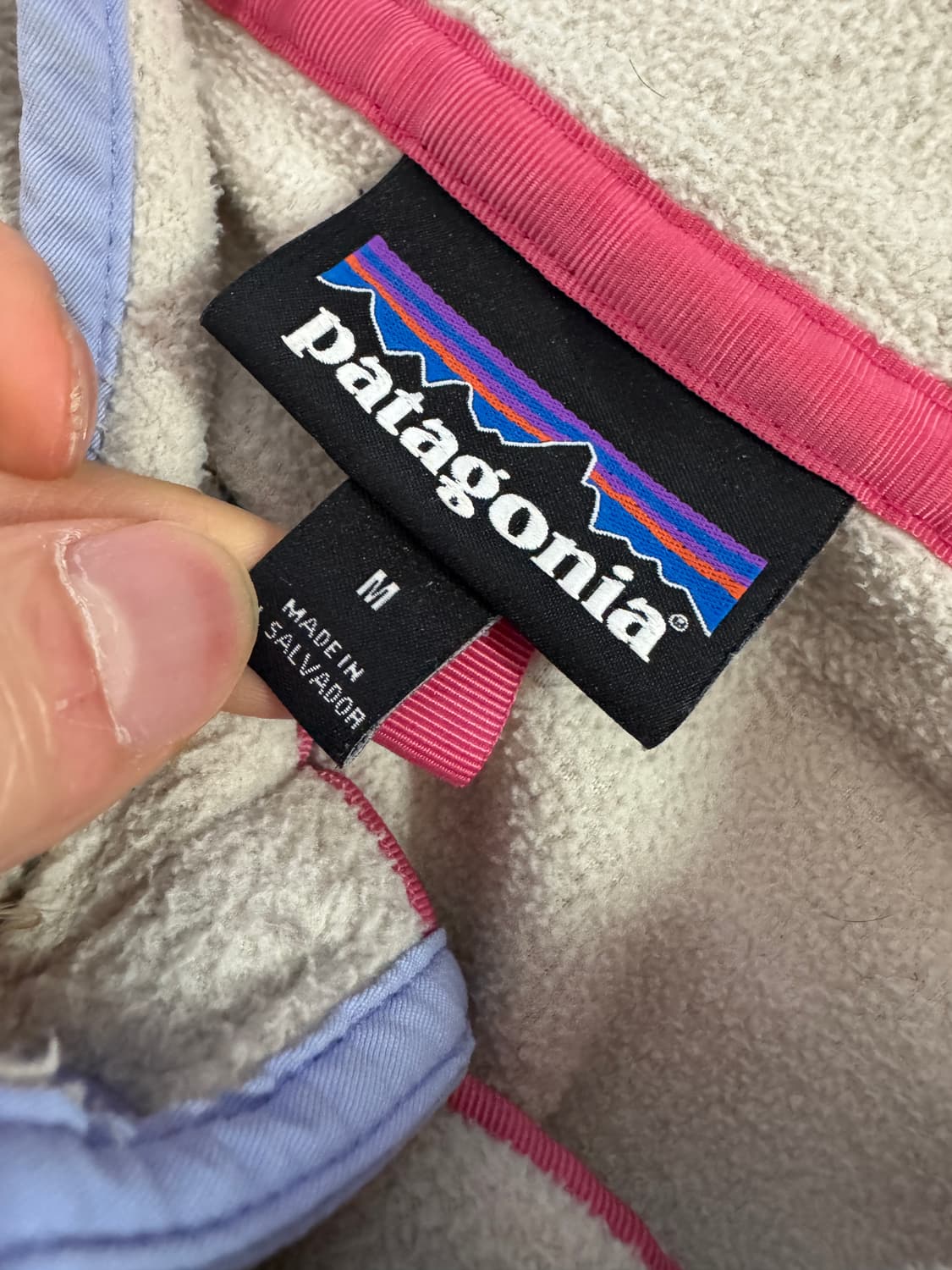 정품!! 여성 파타고니아 풀오버 반집업 플리스 M 상품이미지3