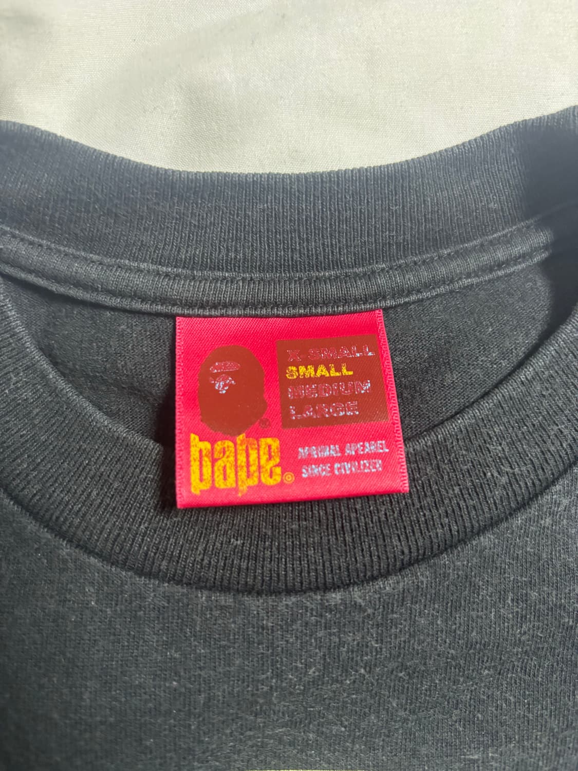 베이프 카모 블랙 반팔 상품이미지2