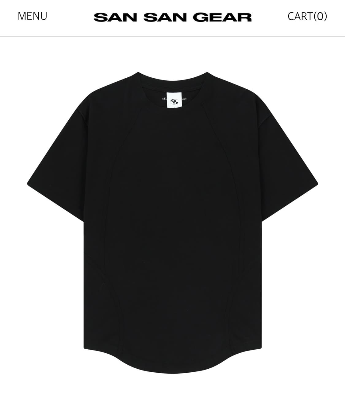 ROLLABLE T-SHIRT [BLACK] 상품이미지2