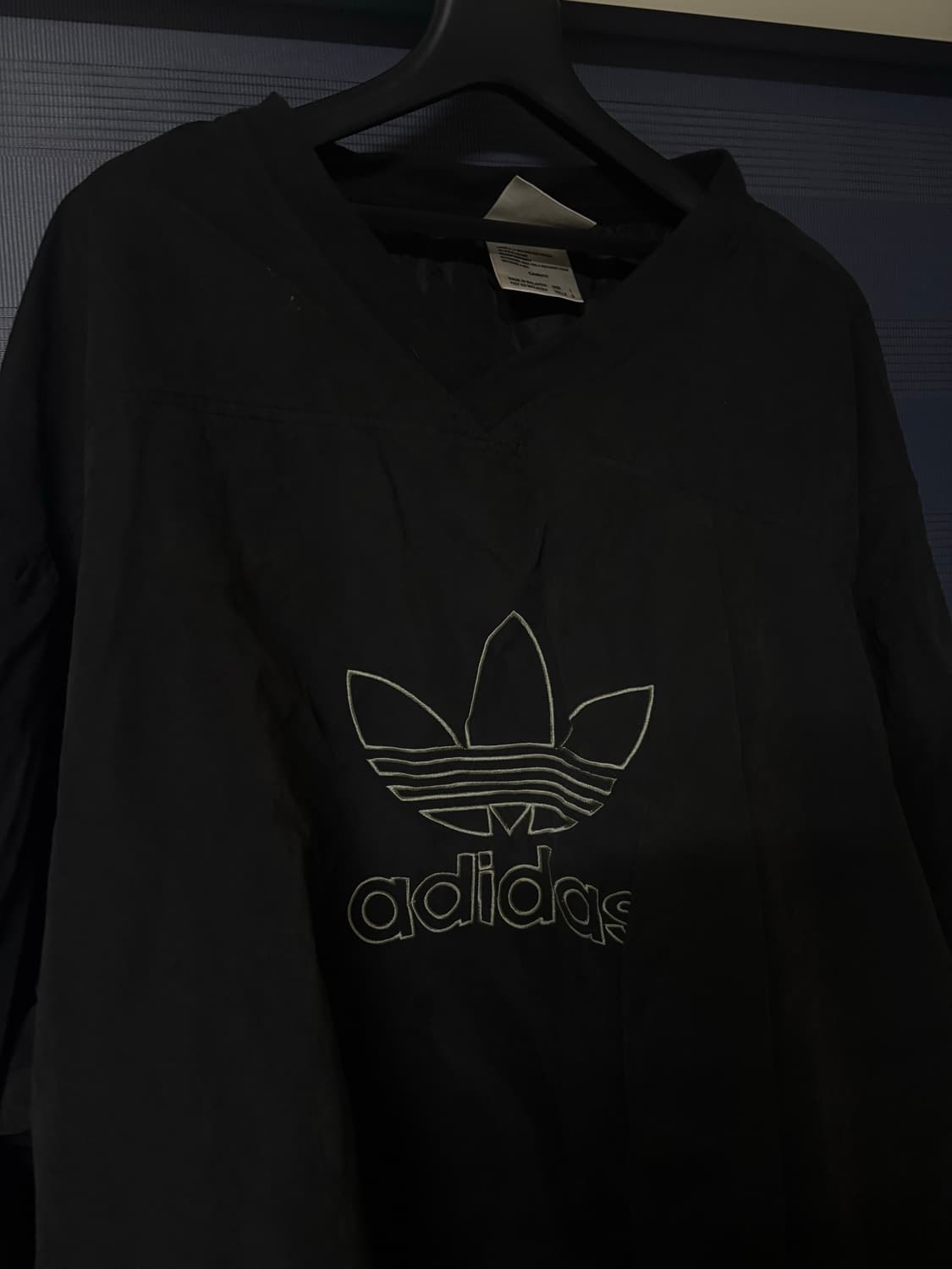 아디다스 트레포일 바람막이 블랙 상품이미지1