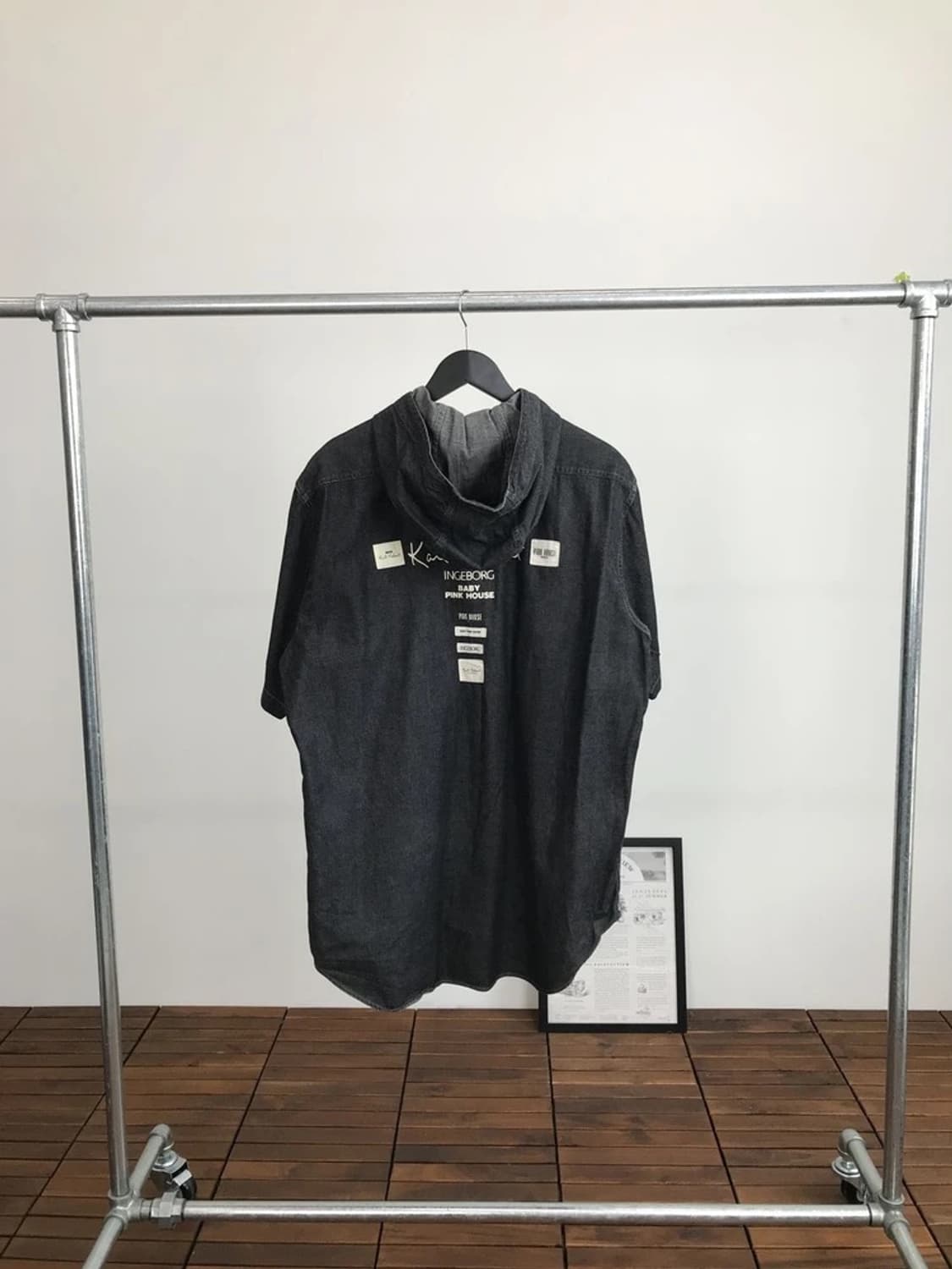 Karl Helmut Patchwork Hooded S/S Shirt 상품이미지4