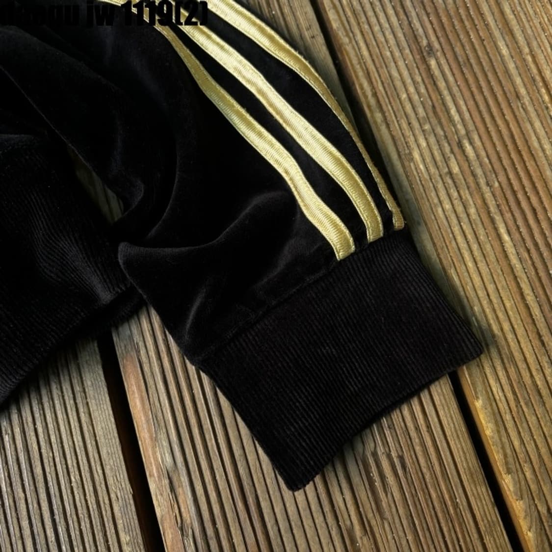 아디다스 벨벳 져지집업 검금 상품이미지4