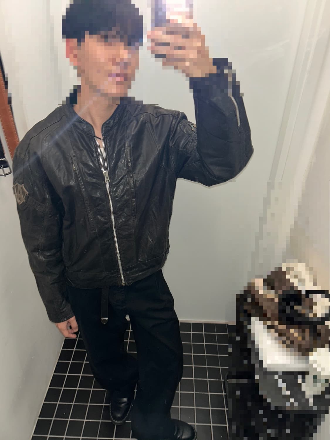 빈티지 레더자켓 상품이미지1